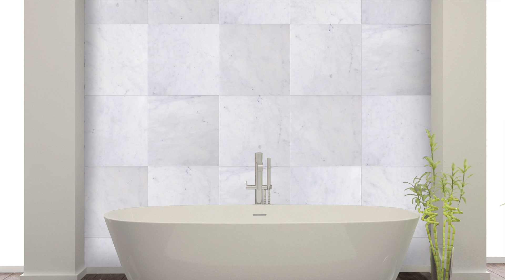 Banyo ve Islak Hacim için Muğla Beyazı mermer uygulaması